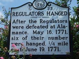 Regulators Hanged In Hillsborough Outlander Hillsborough The Fiery Cross