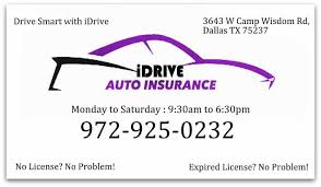 Great customer service at a rate you can rely on. Idrive Auto Insurance 3643 W Camp Wisdom Rd Dallas Tx 75237 Usa
