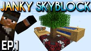 You spawn on a small island in the middle of . Janky Skyblock Modpacks Minecraft Curseforge