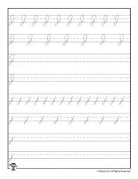 Cursive Writing Practice Worksheets Woo Jr Kids Activities