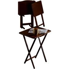 Check spelling or type a new query. 5 Piece Tray Table Set Folding Wood Tv Game Snack Dinner Couch Laptop Stand New Ebay