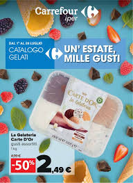Calorie e valori nutrizionali mini biscotti ai 5 cereali ripieni di gelato allo yogurt variegato al miele conad 100 g di mini biscotti ai 5 cereali ripieni di gelato allo yogurt variegato al miele conad apportano 326 calorie (kcal), equivalenti a 1364,9 kjoule. Catalogo Carrefour Un Estate Mille Gusti Dal 1 07 Al 28 07 2021