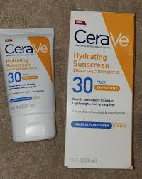 Great coverage that's not too thick. New Cerave Hydrating Tinted Mineral Sunscreen Spf30 Ausskincare