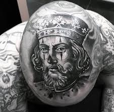 Black and gray half sleeve crown tattoo. Top 99 Crown Tattoo Ideas 2021 Inspiration Guide