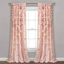 Panel curtains can be used for either windows or doors and are straight lengths of fabric with slot or ring tops, designed to hang flush. Lush Decor Riley Window Curtain Panel Panel Curtains Pink Curtains Lush Decor