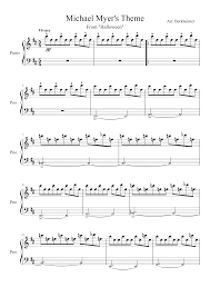 Headless michael myers plays piano on omegle: Halloween Theme Michael Myers Sheet Music For Piano Solo Musescore Com