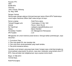 Contoh surat pernyataan melamar di bank bri. 21 Contoh Surat Lamaran Kerja Di Bank Bri Bni Bca Mandiri Btpn Dll