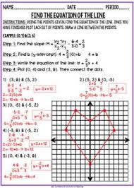 Valentine S Day Find The Equation Of A Line Given Two Points Line Writing Algebra