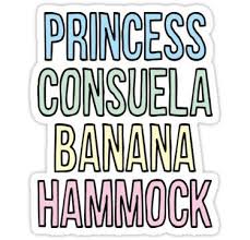 Download Princess Consuela Banana Hammock Sticker By Llamarama13 In 2021 Friends Tv Quotes Friends Quotes Friends Tv