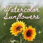 Watercolor Sunflowers*
