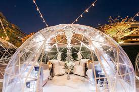 Dc S Best Outdoor Winter Bars With Fire Pits Hot Cocktails And Luxe Igloos Garden Igloo Watergate Hotel Igloo