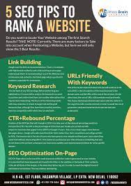 5 Seo Tips To Rank A Website Ecommerce Seo Search Engine Optimization Services Web Development Design