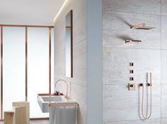 Wall Mounted Rain Shower Mem Collection By Dornbracht Design Sieger Design Round Mirror Bathroom Bathroom Decor Shower Fixtures