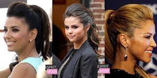 Tutoriel maquillage et coiffure pin up des années 50! Attacher Ses Cheveux Avec Une Coque Bombee Demi Queue Et Queue De Cheval Blog De Esprit Mode