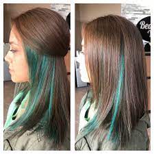 Brunettes love purple and blue shades, while the blondes prefer to wear. 29 Subtle And Popping Peekaboo Highlights Hairstyles