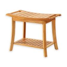 New Ridge Home Goods Bamboo Shower Bench With Shelf Bed Bath Beyond With Images Shower Bench Home Goods Shelves