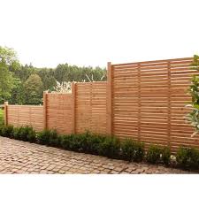 Garden Fence Rhombus Larch Nature 180 Cm X 85 Cm Fence Design Front Garden Garden Fence