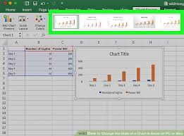 simple ways to change the style of a chart in excel on pc or mac