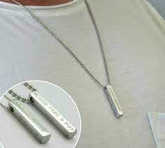 Custom Necklaces For Men Personalized Necklace For Men Custom Etsy In 2021 Mens Necklace Personalized Bracelets For Boyfriend Men Necklace