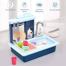 Kids kitchen set toys picture for girls. Kids Kitchen Play Sink Dishes Toys Electric Dishwasher Playing Sink Toy With Running Water Play House Pretend Role Play Kitchens Set Toys For Boys Girls Toddlers Childrens Kitchen Helper Playsets Buy