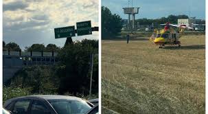 Incidente al casello di Marotta, paurosa carambola in A14 tra due auto e  una moto: grave centauro, interviene leliambulanza