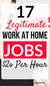 20 Online Jobs That Pay Hourly Make 20 An Hour Or More Work From Home Jobs Home Jobs Legitimate Work From Home