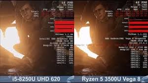.availability of its 2nd generation ryzen™ desktop processors, starting with four models optimized for gamers, creators, and hardware enthusiasts: Ryzen 5 3500u Vega 8 Vs I5 8250u Uhd 620 Test Comparison In 7 Games Youtube