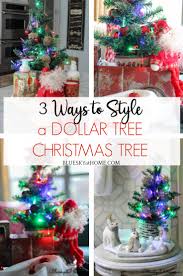 3 Ways To Style A Dollar Tree Christmas Tree Bluesky At Home