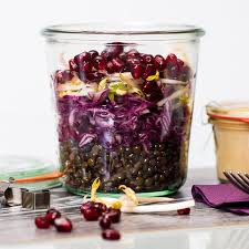 Beluga Linsen Auf Rotkraut Mit Granatapfel Ayurveda Und Thermomix Vorwerk Reprasentantin Wels Granatapfel Entkernen Beluga Linsen Salat Rotkraut