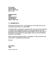 Complaint Resolution Letter Templates Business Letter Lettering Letter Templates