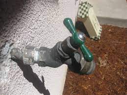 If the faucet is leaking from around the handle, that's a different problem, but you still have to take apart the faucet. How Can I Fix A Leaking Outdoor Faucet With Broken Threads Home Improvement Stack Exchange