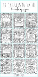 13 Articles Of Faith Coloring Pages By Lds Lane Activity Day Girls 13 Articles Of Faith Articles Of Faith