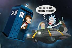 Rick And Morty Meet The Doctor Tom Trager Rick And Morty Disney Funny Funny Memes