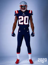 The kit takes the club's signature color palette and aesthetic of black and blue stripes which has been adapted into a striking new zigzag pattern. New England Patriots New Uniforms Color Rush Jerseys Now Default