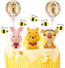 Buy Memovan Winnie The Pooh Cake Topper Pooh Bear Cake Topper Cupcake Topper Winnie Characters Toys Mini Figurines Collection Playset Pooh Cake Decoration For Kids Birthday Baby Shower Party Supplies Online In