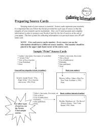 Focus on the key points of the material you are reading. Preparing Source Cards