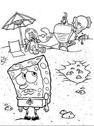 Each printable highlights a word that starts. Relaxed Spongebob Coloring Page Nickelodeon Coloring Pages On Coloring Library