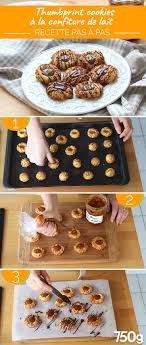 Recette Thumbprint Cookies A La Confiture De Lait En Pas A Pas Recette Confiture De Lait Gateaux Et Desserts Confiture