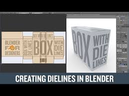 Creating Dielines For A Box In Blender Youtube Blender Tutorial Blender 3d Blender