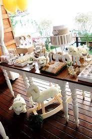 Sheep Lambs Baby Shower Party Ideas Photo 3 Of 12 Baby Lamb Baby Shower Sheep Baby Shower Baby Shower Themes