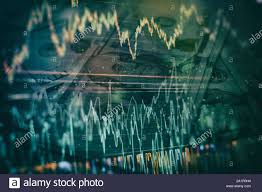 Display Of Stock Market Quotes Business Graph Bullish