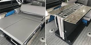 Pontoon Boat Bar Table Furniture Ideas How To Create Your Own In 2020 Pontoon Boat Pontoon Boat Bar