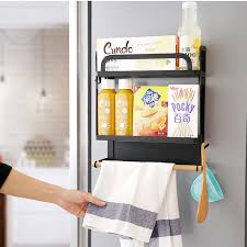 Kitchen utensil holder hanging pots cookware set hanging racks hanging decorative hooks white metal iron shelf hanging kitchen utensils. Metal Kitchen Rack Magne Magnetic Fridge Organizer Spice Rack Paper Towel Roll Holder Refrigerator Storage Shelf Door Hang Rack Special Discount 0f9c6 Goteborgsaventyrscenter