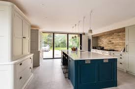 exposed brick kitchen