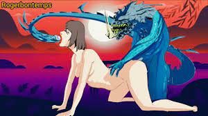 Hentai Hard Sex Ocean Monster with two Dicks Cartoon Monster 