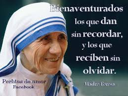 Bienaventurados los que dan sin...