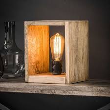 Famlights Tischleuchte Johnny Aus Massivem Mango Holz E27 250x200x200 Mm Tischlampen Lampen Und Wandbeleuchtung