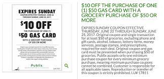 Expired Publix 50 Gas Gift Card For 40 With 50 Grocery Purchase Doctor Of Credit