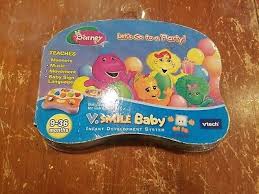Vtech Vsmile Baby Barney Cartridge 9 36mo Sign Language Development 9 99 Picclick