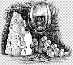Wine Glass Common Grape Vine Cheese Png Black And White Drawing Drinkware Food Drin Wine Glass Drawing Black And White Art Drawing Black And White Drawing